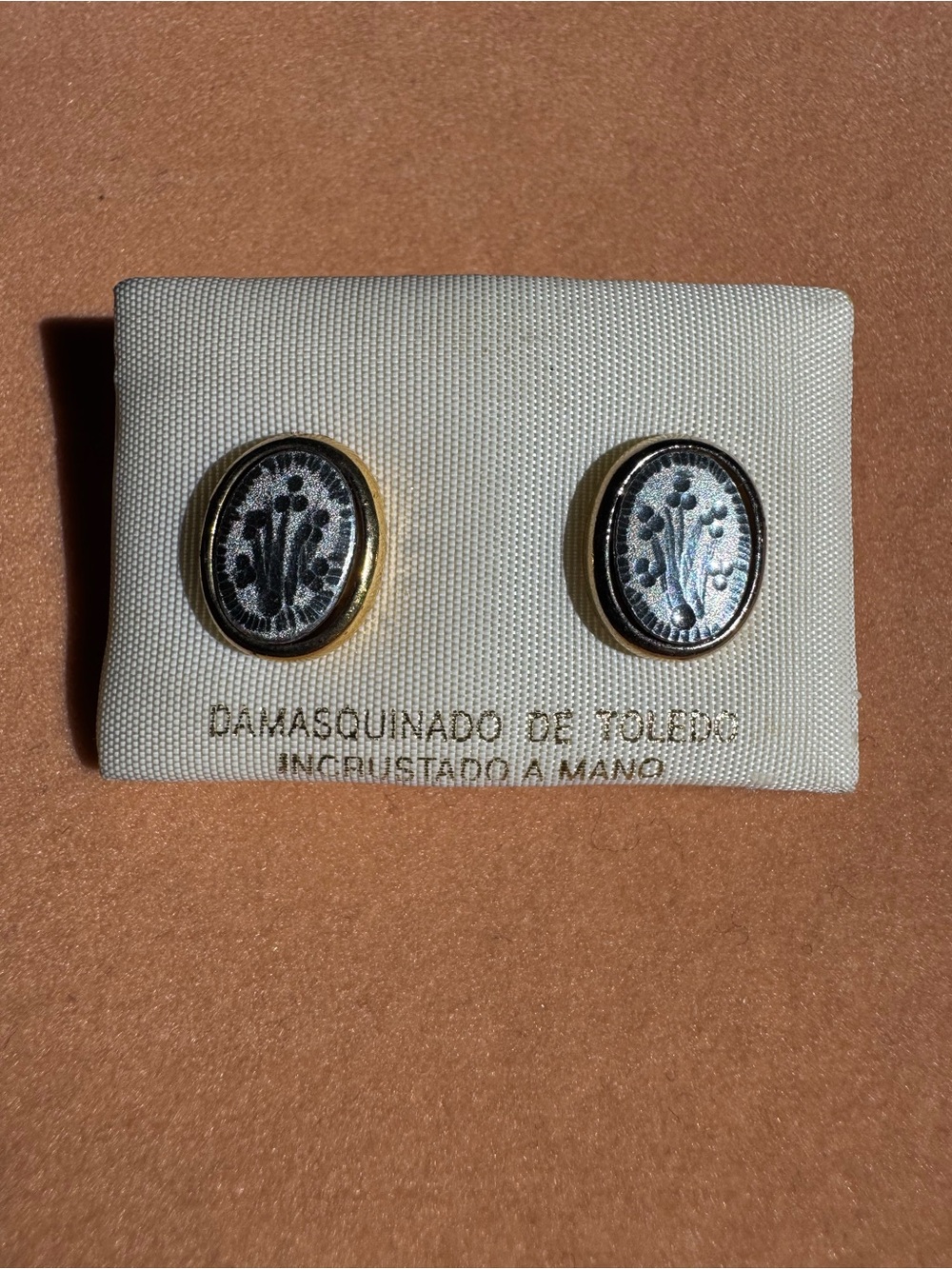 Damask Toledo earring studs - Picture 1 of 8